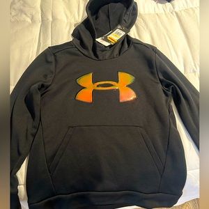 NWT Under Armour Youth Girls Sweatshirt Black size Medium